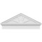 Ekena Millwork Peaked Cap 4 Spoke Architectural PVC Combination Pediment, 38"W x 16-3/8"H x 2-3/4"P (Pitch 6/12) PEDPC038X165PKC04 - alternate 2